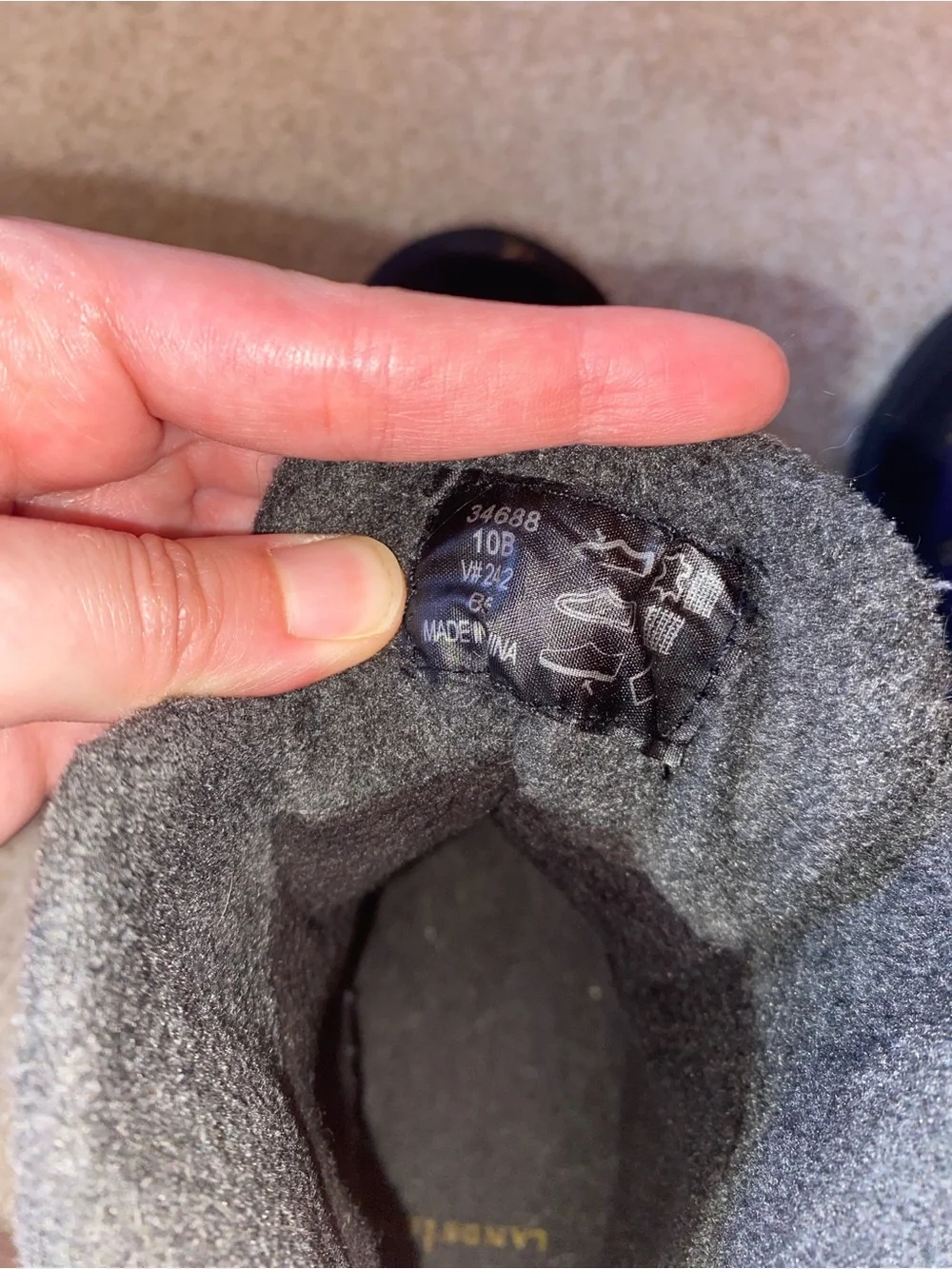 Lands End Purple Winter Hiking Boots